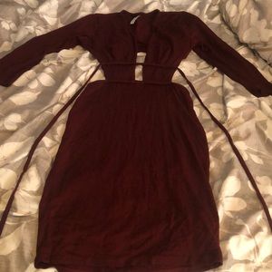 Burgundy Dress